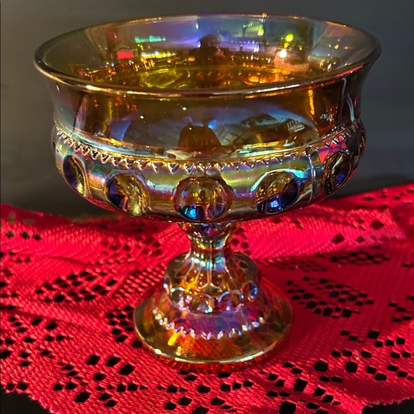 Carnival Thumbprint Glass - Picture 3 of 7